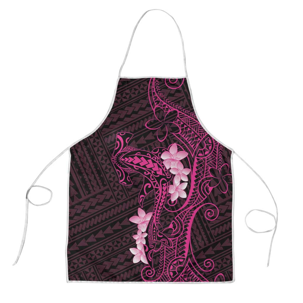 Pink Hawaii Apron Hammerhead Shark Tattoo Curve Polynesian - Polynesian Pride