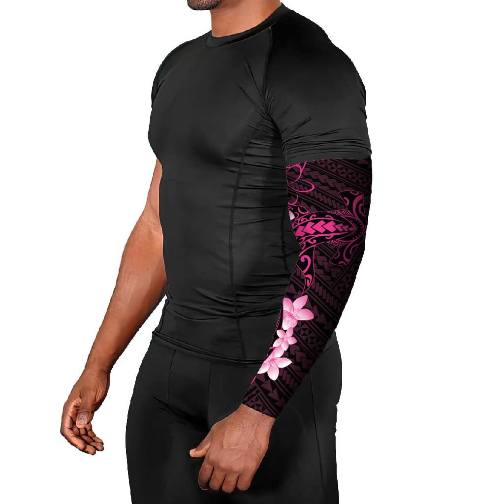 Pink Hawaii Arm Sleeves Hammerhead Shark Tattoo Curve Polynesian - Polynesian Pride