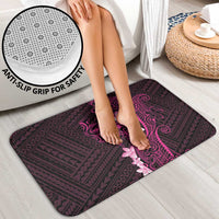 Pink Hawaii Bathroom Set Hammerhead Shark Tattoo Curve Polynesian - Polynesian Pride