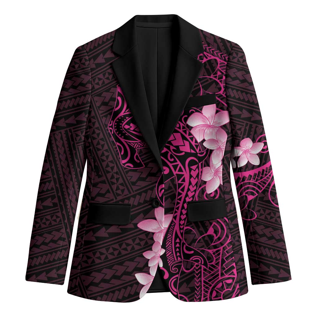 Pink Hawaii Blazer Hammerhead Shark Tattoo Curve Polynesian - Polynesian Pride