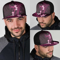 Pink Hawaii Mesh Trucker Cap Hammerhead Shark Tattoo Curve Polynesian - Polynesian Pride