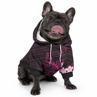 Pink Hawaii Pet Hoodie Hammerhead Shark Tattoo Curve Polynesian LT14 - Polynesian Pride
