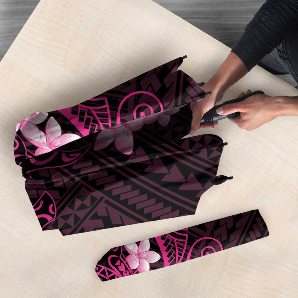 Pink Hawaii Umbrella Hammerhead Shark Tattoo Curve Polynesian - Polynesian Pride