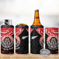 Aotearoa Toitu Te Tiriti 4 in 1 Can Cooler Tumbler Haka Tiki Honour The Treaty LT14 - Polynesian Pride