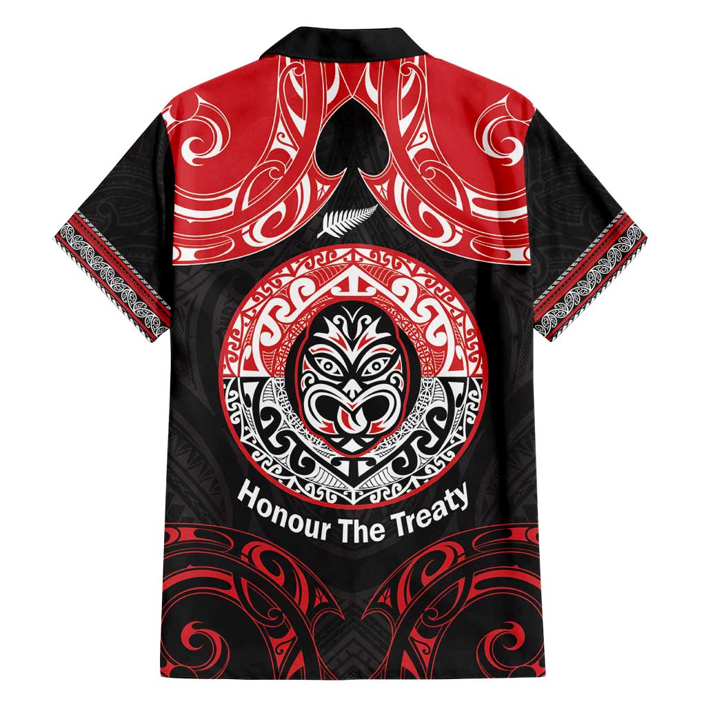 Aotearoa Toitu Te Tiriti Family Matching Long Sleeve Bodycon Dress and Hawaiian Shirt Haka Tiki Honour The Treaty LT14 - Polynesian Pride