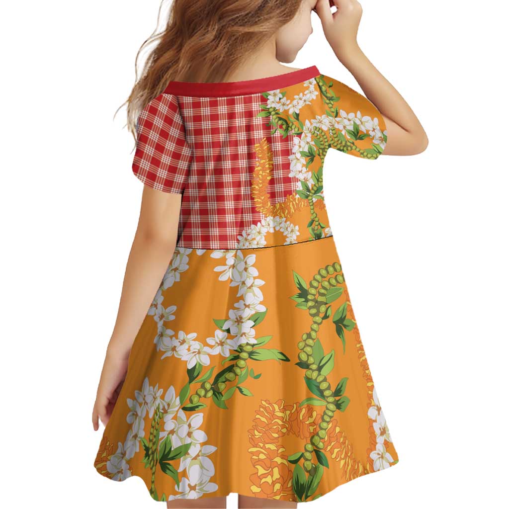 Prince Kuhio Aloha Hawaii Family Matching Summer Maxi Dress and Hawaiian Shirt Plumeria Ilima Lei Palaka Motifs LT14 - Polynesian Pride