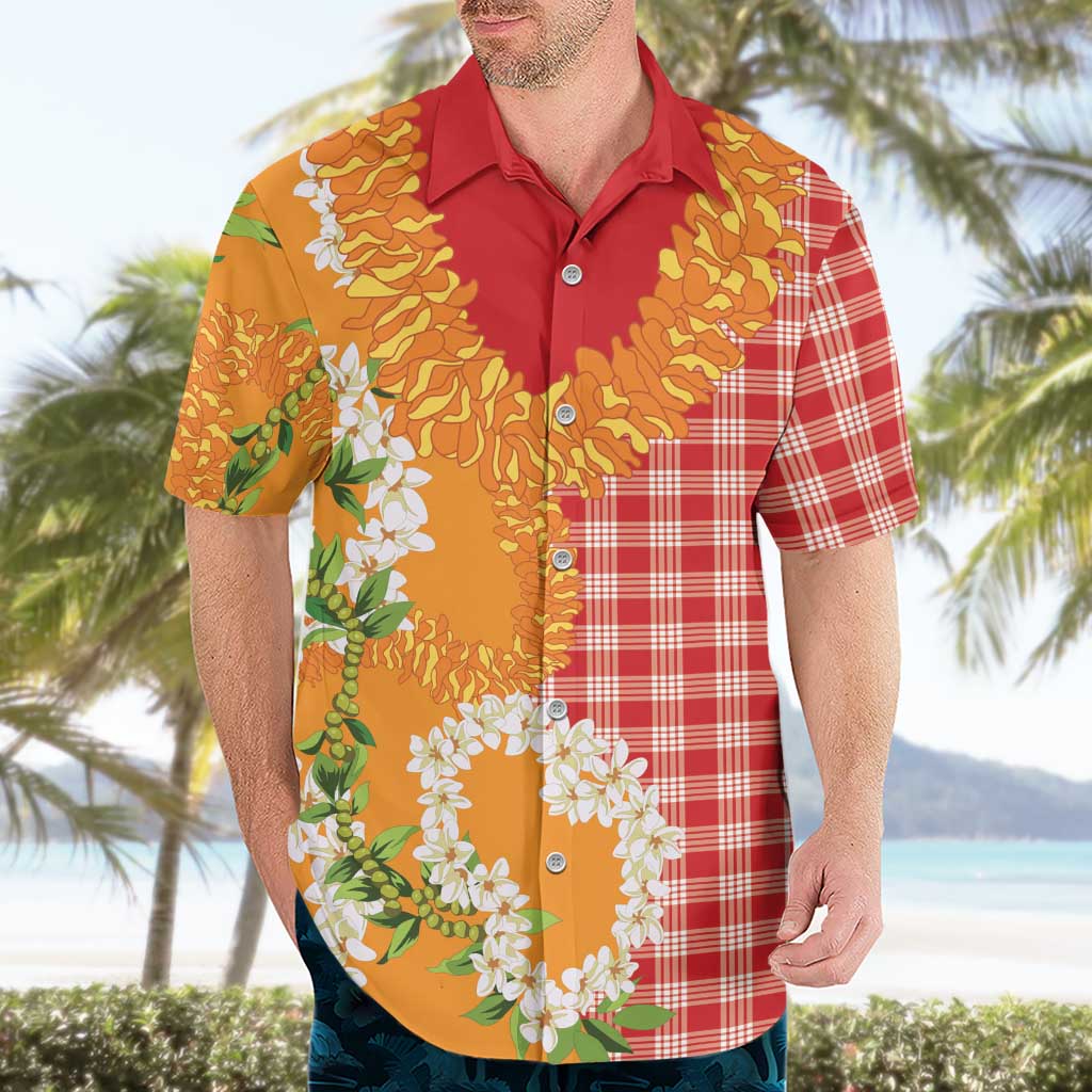Prince Kuhio Aloha Hawaii Hawaiian Shirt Plumeria Ilima Lei Palaka Motifs
