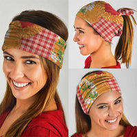 Prince Kuhio Aloha Hawaii Neck Gaiter Plumeria Ilima Lei Palaka Motifs