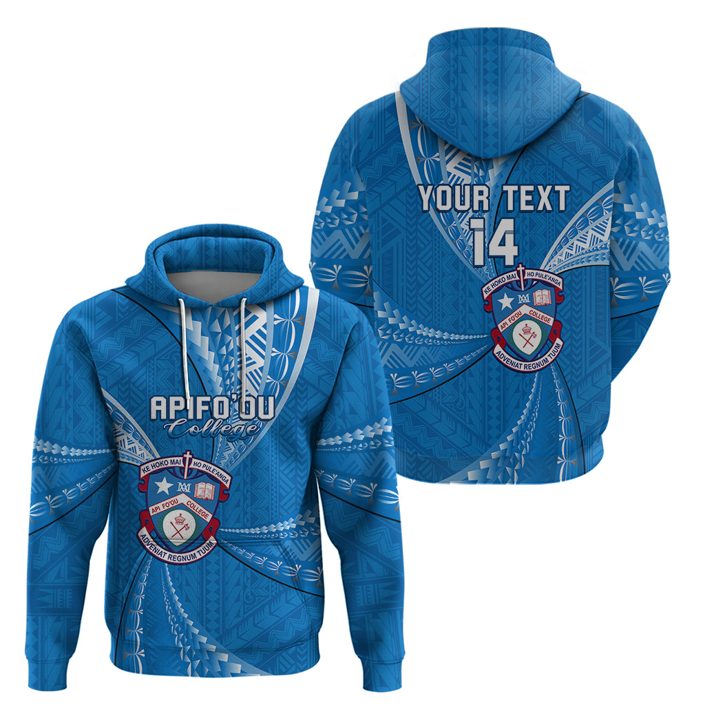 Custom Tonga Apifoou College Tonga Hoodien Ngatu Pattern LT14 - Polynesian Pride