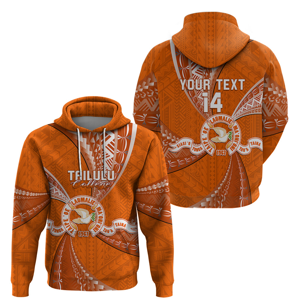 Custom Tonga Tailulu College Hoodie Tongan Ngatu Pattern LT14 - Polynesian Pride