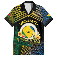 Personalised Malampa Day Family Matching Tank Maxi Dress and Hawaiian Shirt Vanuatu Provinces Polynesian Pattern