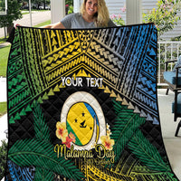 Personalised Malampa Day Quilt Vanuatu Provinces Polynesian Pattern