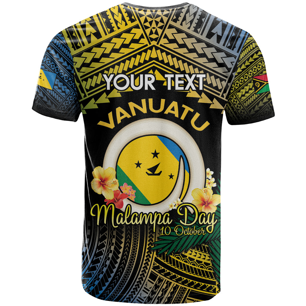 Personalised Malampa Day T Shirt Vanuatu Provinces Polynesian Pattern