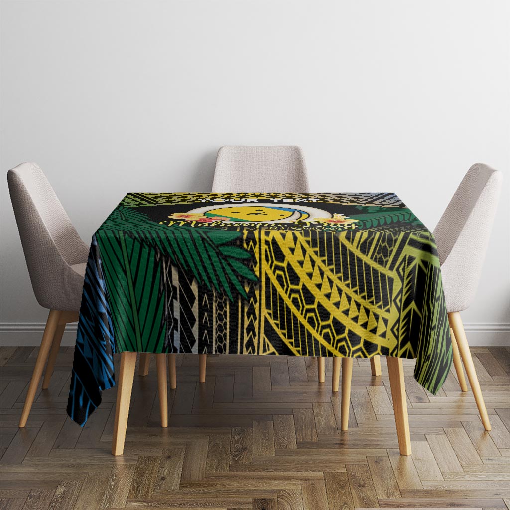 Personalised Malampa Day Tablecloth Vanuatu Provinces Polynesian Pattern