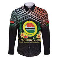 Personalised Penama Day Family Matching Short Sleeve Bodycon Dress and Hawaiian Shirt Vanuatu Provinces Polynesian Pattern