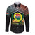 Personalised Penama Day Long Sleeve Button Shirt Vanuatu Provinces Polynesian Pattern