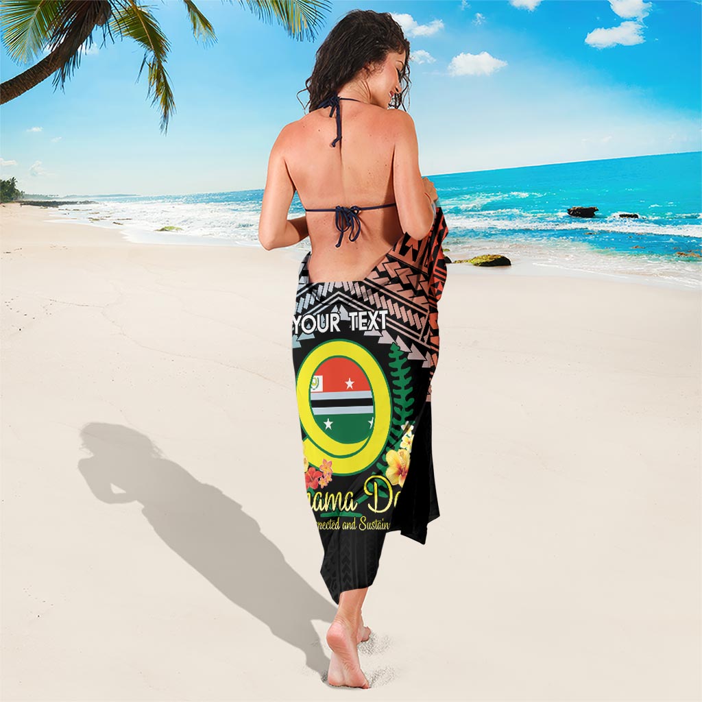 Personalised Penama Day Sarong Vanuatu Provinces Polynesian Pattern