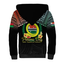 Personalised Penama Day Sherpa Hoodie Vanuatu Provinces Polynesian Pattern