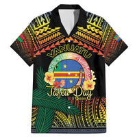 Personalised Tafea Day Family Matching Mermaid Dress and Hawaiian Shirt Vanuatu Provinces Polynesian Pattern