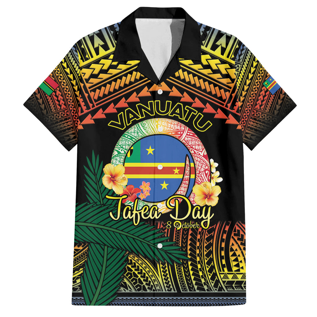 Personalised Tafea Day Family Matching Off Shoulder Maxi Dress and Hawaiian Shirt Vanuatu Provinces Polynesian Pattern
