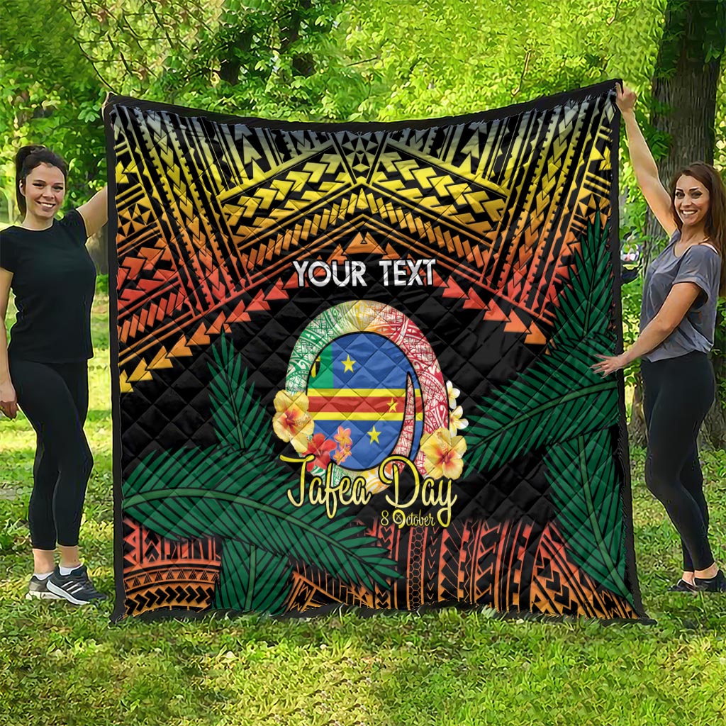 Personalised Tafea Day Quilt Vanuatu Provinces Polynesian Pattern