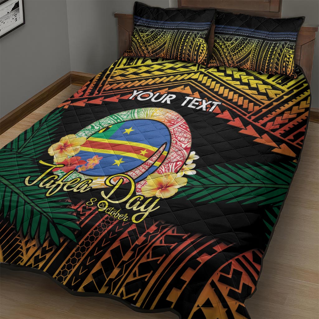 Personalised Tafea Day Quilt Bed Set Vanuatu Provinces Polynesian Pattern