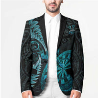 Personalised New Zealand Darts Blazer Happiness Is A Tight Threesome Maori Paua Shell LT14 - Polynesian Pride