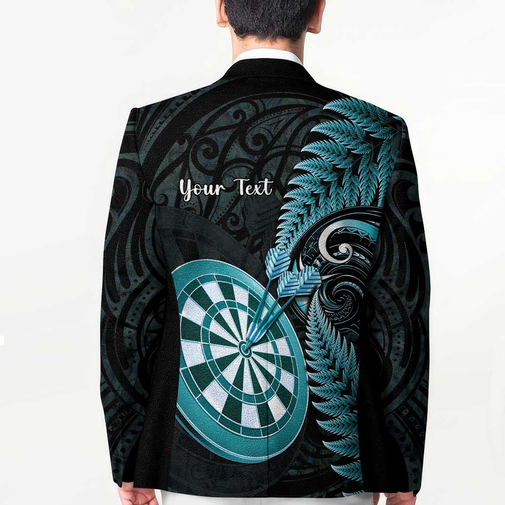 Personalised New Zealand Darts Blazer Happiness Is A Tight Threesome Maori Paua Shell LT14 - Polynesian Pride