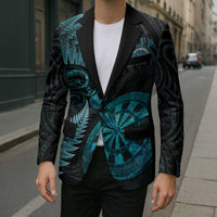 Personalised New Zealand Darts Blazer Happiness Is A Tight Threesome Maori Paua Shell LT14 - Polynesian Pride