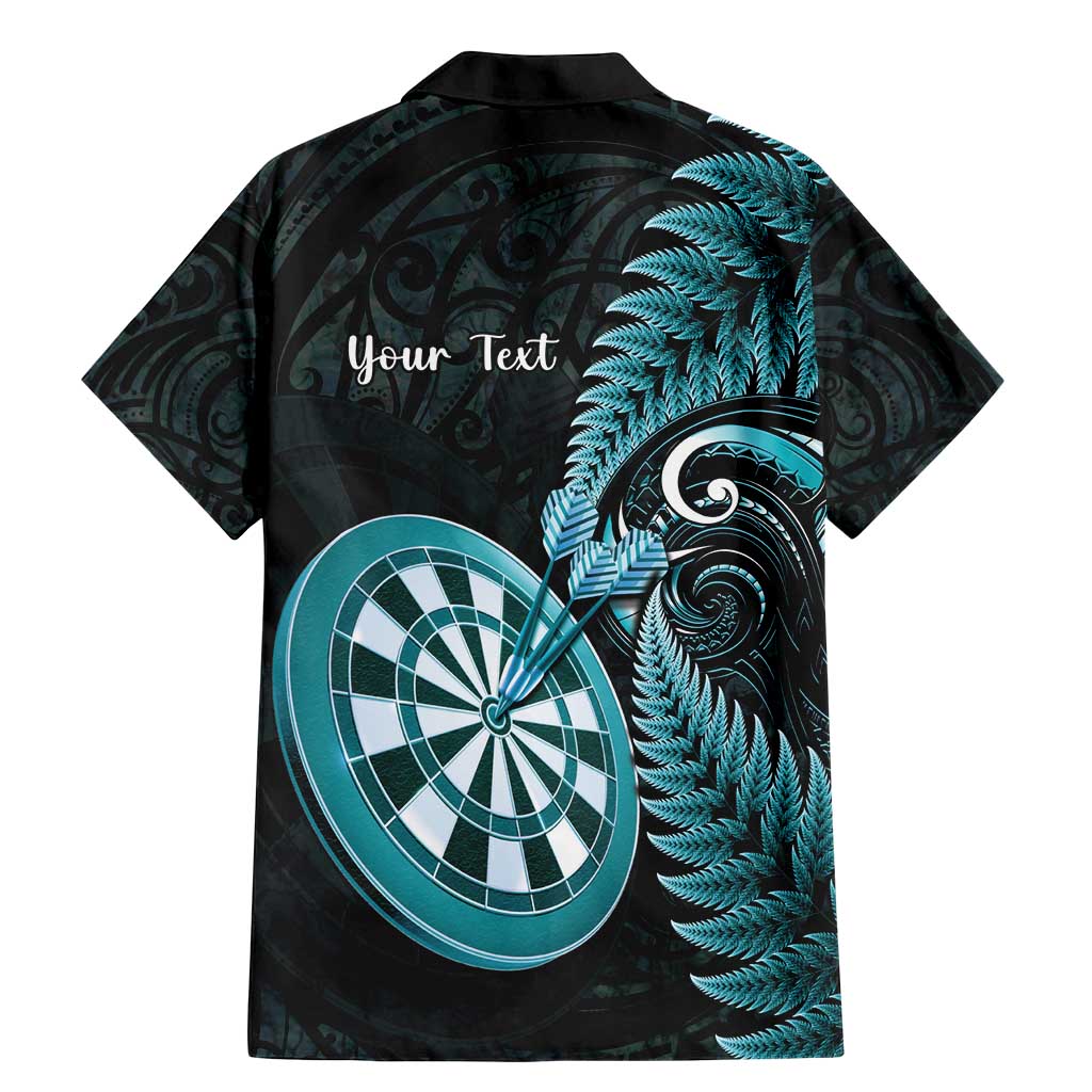 Personalised New Zealand Darts Family Matching Mermaid Dress and Hawaiian Shirt Happiness Is A Tight Threesome Maori Paua Shell LT14 - Polynesian Pride