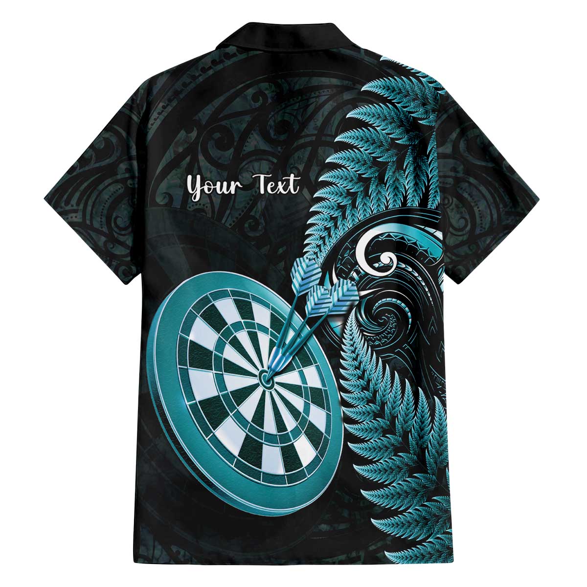 Personalised New Zealand Darts Family Matching Off The Shoulder Long Sleeve Dress and Hawaiian Shirt Happiness Is A Tight Threesome Maori Paua Shell LT14 - Polynesian Pride