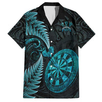 Personalised New Zealand Darts Hawaiian Shirt Happiness Is A Tight Threesome Maori Paua Shell