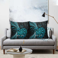 Personalised New Zealand Darts Pillow Cover Happiness Is A Tight Threesome Maori Paua Shell - Polynesian Pride