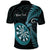 Personalised New Zealand Darts Polo Shirt Happiness Is A Tight Threesome Maori Paua Shell
