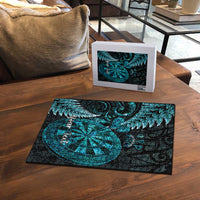 Personalised New Zealand Darts Puzzle Happiness Is A Tight Threesome Maori Paua Shell - Polynesian Pride