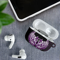 New Zealand Ta Moko AirPods Case Aotearoa Maori Chest Tattoo Purple