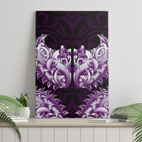 New Zealand Ta Moko Canvas Wall Art Aotearoa Maori Chest Tattoo Purple