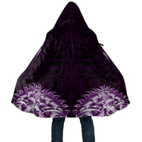 New Zealand Ta Moko Cloak Aotearoa Maori Chest Tattoo Purple