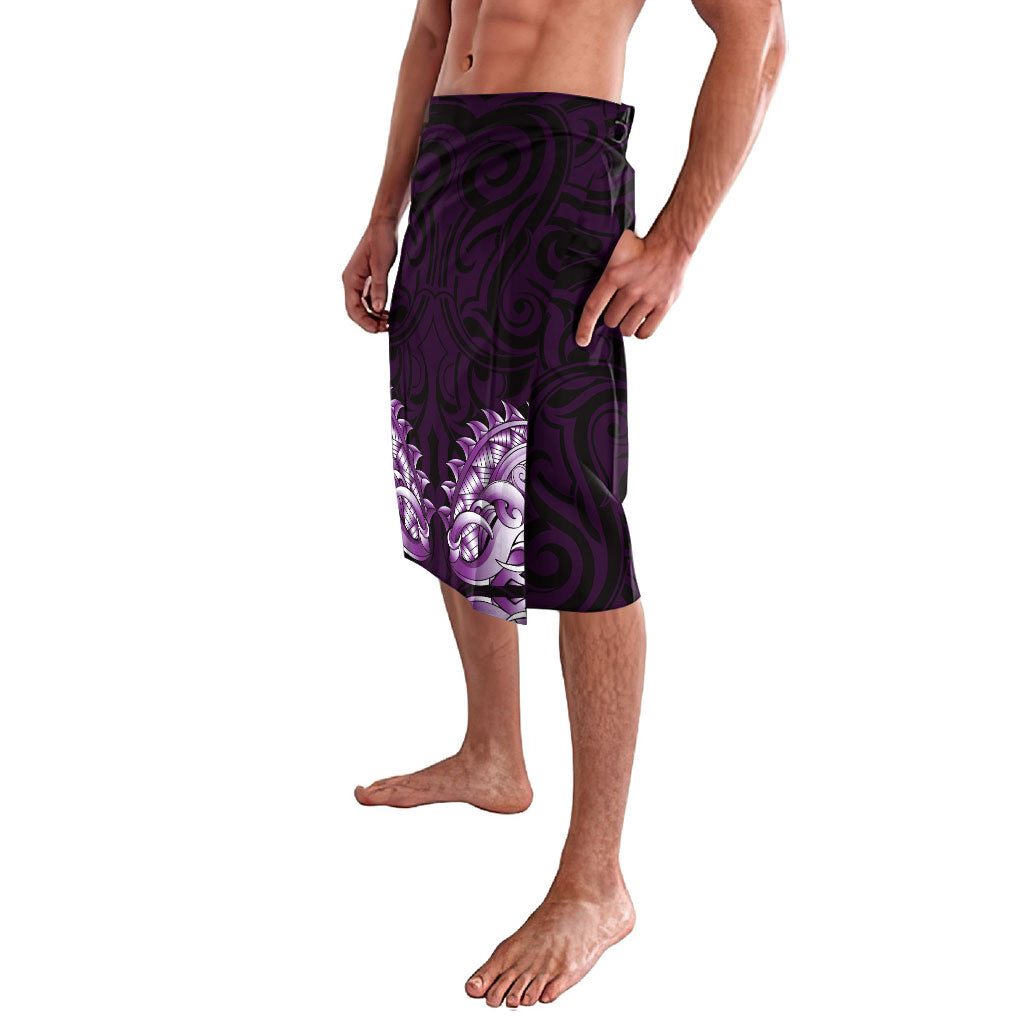 New Zealand Ta Moko Lavalava Aotearoa Maori Chest Tattoo Purple