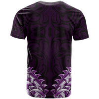 New Zealand Ta Moko T Shirt Aotearoa Maori Chest Tattoo Purple