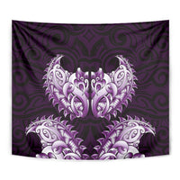 New Zealand Ta Moko Tapestry Aotearoa Maori Chest Tattoo Purple