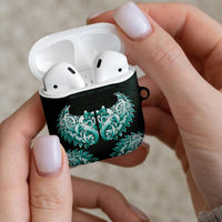 New Zealand Ta Moko AirPods Case Aotearoa Maori Chest Tattoo Turquoise