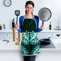 New Zealand Ta Moko Apron Aotearoa Maori Chest Tattoo Turquoise