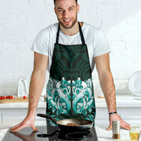 New Zealand Ta Moko Apron Aotearoa Maori Chest Tattoo Turquoise