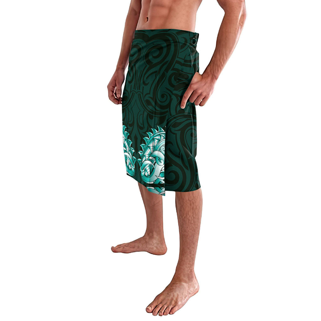 New Zealand Ta Moko Lavalava Aotearoa Maori Chest Tattoo Turquoise