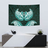 New Zealand Ta Moko Tapestry Aotearoa Maori Chest Tattoo Turquoise