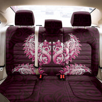 New Zealand Ta Moko Back Car Seat Cover Aotearoa Maori Chest Tattoo Pink