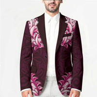New Zealand Ta Moko Blazer Aotearoa Maori Chest Tattoo Pink