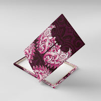 New Zealand Ta Moko Canvas Wall Art Aotearoa Maori Chest Tattoo Pink