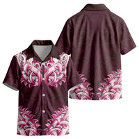 New Zealand Ta Moko Kid Hawaiian Shirt Aotearoa Maori Chest Tattoo Pink LT14 - Polynesian Pride
